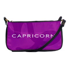 Zodiac Capricorn Purple Shoulder Clutch Bags by Mariart