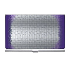 Purple Square Frame With Mosaic Pattern Business Card Holders by Nexatart