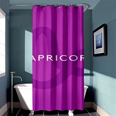 Zodiac Capricorn Purple Shower Curtain 36  X 72  (stall)  by Mariart