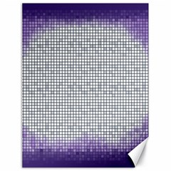 Purple Square Frame With Mosaic Pattern Canvas 18  X 24   by Nexatart