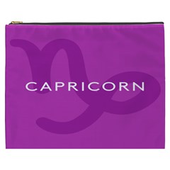 Zodiac Capricorn Purple Cosmetic Bag (xxxl)  by Mariart