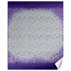 Purple Square Frame With Mosaic Pattern Canvas 11  X 14   by Nexatart