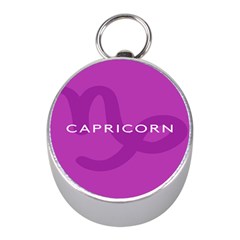 Zodiac Capricorn Purple Mini Silver Compasses by Mariart