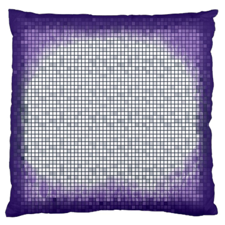 Purple Square Frame With Mosaic Pattern Standard Flano Cushion Case (Two Sides)