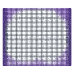 Purple Square Frame With Mosaic Pattern Double Sided Flano Blanket (small)  by Nexatart