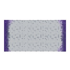 Purple Square Frame With Mosaic Pattern Satin Wrap by Nexatart