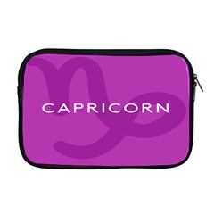 Zodiac Capricorn Purple Apple Macbook Pro 17  Zipper Case by Mariart