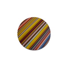 Colourful Lines Golf Ball Marker (10 Pack) by Nexatart