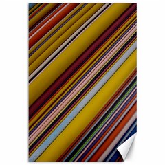 Colourful Lines Canvas 12  X 18   by Nexatart