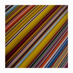 Colourful Lines Medium Glasses Cloth (2-side) by Nexatart