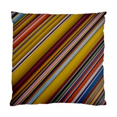 Colourful Lines Standard Cushion Case (one Side) by Nexatart