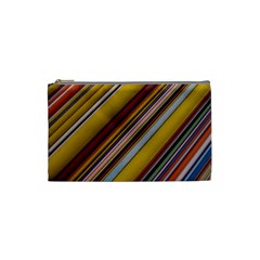 Colourful Lines Cosmetic Bag (small)  by Nexatart