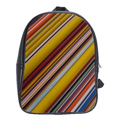 Colourful Lines School Bags(large)  by Nexatart