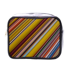 Colourful Lines Mini Toiletries Bags by Nexatart