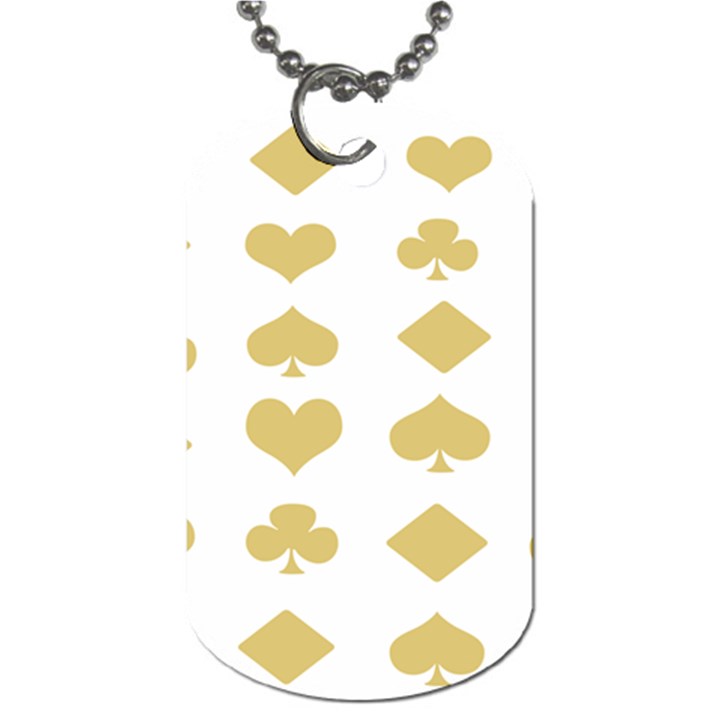 Card Symbols Dog Tag (One Side)