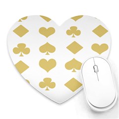 Card Symbols Heart Mousepads by Mariart