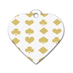 Card Symbols Dog Tag Heart (One Side) Front