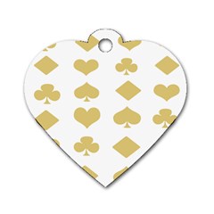 Card Symbols Dog Tag Heart (two Sides) by Mariart