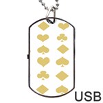 Card Symbols Dog Tag USB Flash (One Side) Front