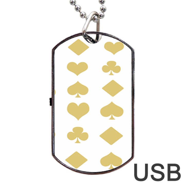 Card Symbols Dog Tag USB Flash (One Side)