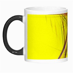 Fractal Color Parallel Lines On Gold Background Morph Mugs by Nexatart