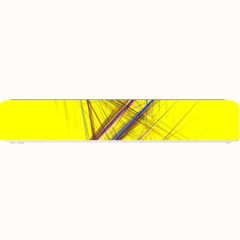 Fractal Color Parallel Lines On Gold Background Small Bar Mats