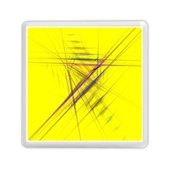 Fractal Color Parallel Lines On Gold Background Memory Card Reader (square)  by Nexatart