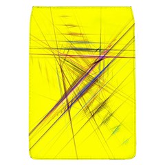 Fractal Color Parallel Lines On Gold Background Flap Covers (L) 