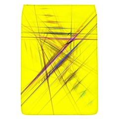 Fractal Color Parallel Lines On Gold Background Flap Covers (S) 