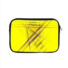 Fractal Color Parallel Lines On Gold Background Apple Macbook Pro 15  Zipper Case by Nexatart