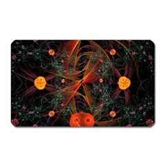 Fractal Wallpaper With Dancing Planets On Black Background Magnet (rectangular) by Nexatart