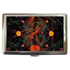 Fractal Wallpaper With Dancing Planets On Black Background Cigarette Money Cases by Nexatart