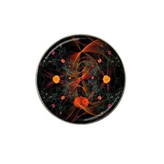 Fractal Wallpaper With Dancing Planets On Black Background Hat Clip Ball Marker by Nexatart