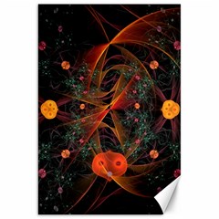 Fractal Wallpaper With Dancing Planets On Black Background Canvas 20  X 30   by Nexatart