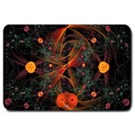 Fractal Wallpaper With Dancing Planets On Black Background Large Doormat  30 x20  Door Mat