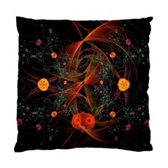 Fractal Wallpaper With Dancing Planets On Black Background Standard Cushion Case (one Side) by Nexatart