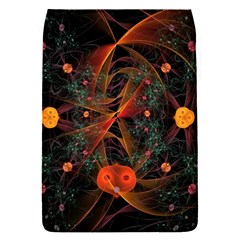 Fractal Wallpaper With Dancing Planets On Black Background Flap Covers (s)  by Nexatart