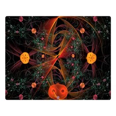 Fractal Wallpaper With Dancing Planets On Black Background Double Sided Flano Blanket (large)  by Nexatart