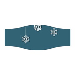 Blue Snowflakes Christmas Trees Stretchable Headband by Mariart