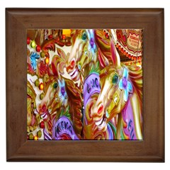 3 Carousel Ride Horses Framed Tiles by Nexatart