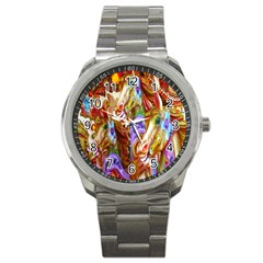 3 Carousel Ride Horses Sport Metal Watch by Nexatart