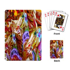 3 Carousel Ride Horses Playing Card by Nexatart