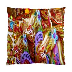 3 Carousel Ride Horses Standard Cushion Case (two Sides) by Nexatart