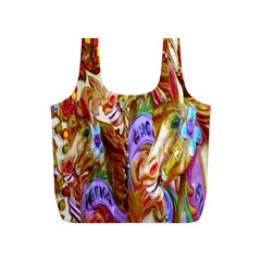 3 Carousel Ride Horses Full Print Recycle Bags (s)  by Nexatart