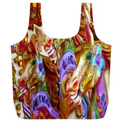 3 Carousel Ride Horses Full Print Recycle Bags (l)  by Nexatart