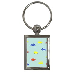 Car Yellow Blue Orange Key Chains (rectangle)  by Mariart