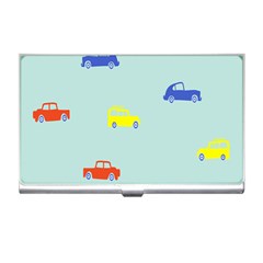 Car Yellow Blue Orange Business Card Holders by Mariart