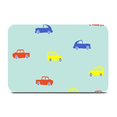 Car Yellow Blue Orange Plate Mats by Mariart