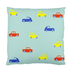 Car Yellow Blue Orange Standard Cushion Case (one Side) by Mariart