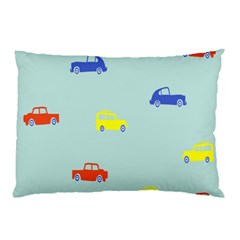 Car Yellow Blue Orange Pillow Case by Mariart